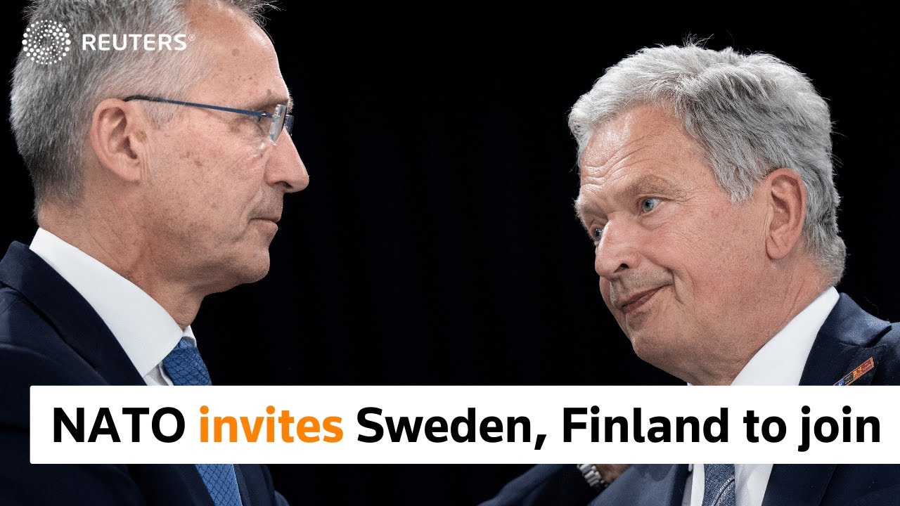 NATO invites Sweden, Finland to join - YouTube