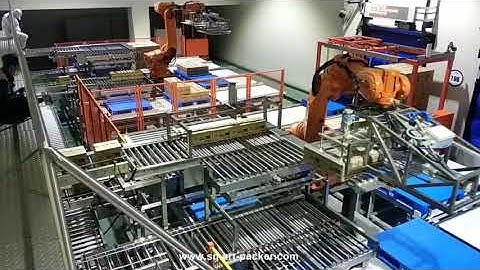Box carton robot heavy loading capacity palletizing machine box palletizer