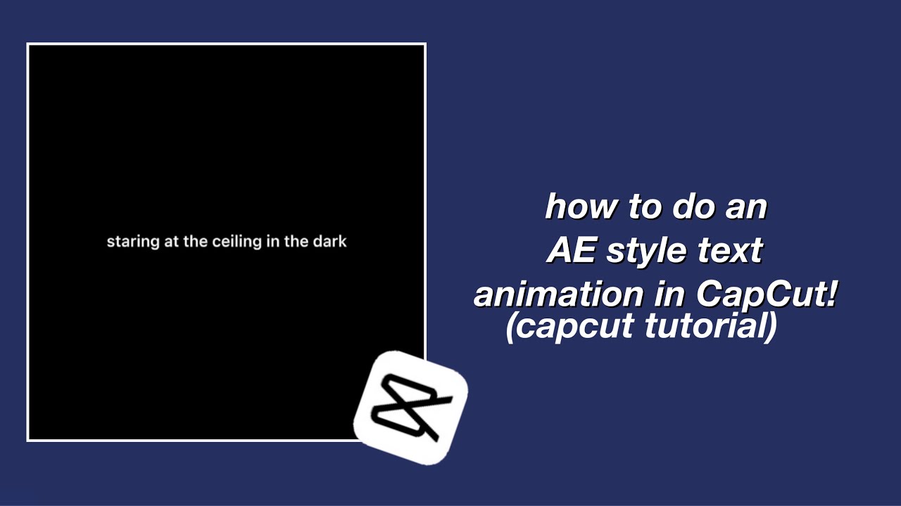 how to make an *After Effects* style text animation on *CAPCUT* - YouTube