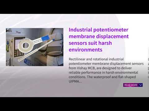 Industrial potentiometer membrane displacement sensors suit harsh environments