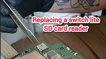How to replace a switch lite SD card reader