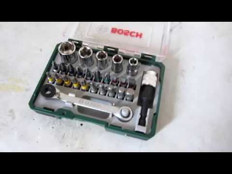 Video: Set Bit Bosch: Set Pemutar Skru Untuk Kepingan 32, 43 Dan 103. Memilih Bit Ratchet