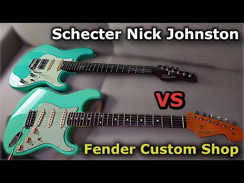 Fender Custom Shop Strat VS Schecter Nick Johnston - YouTube