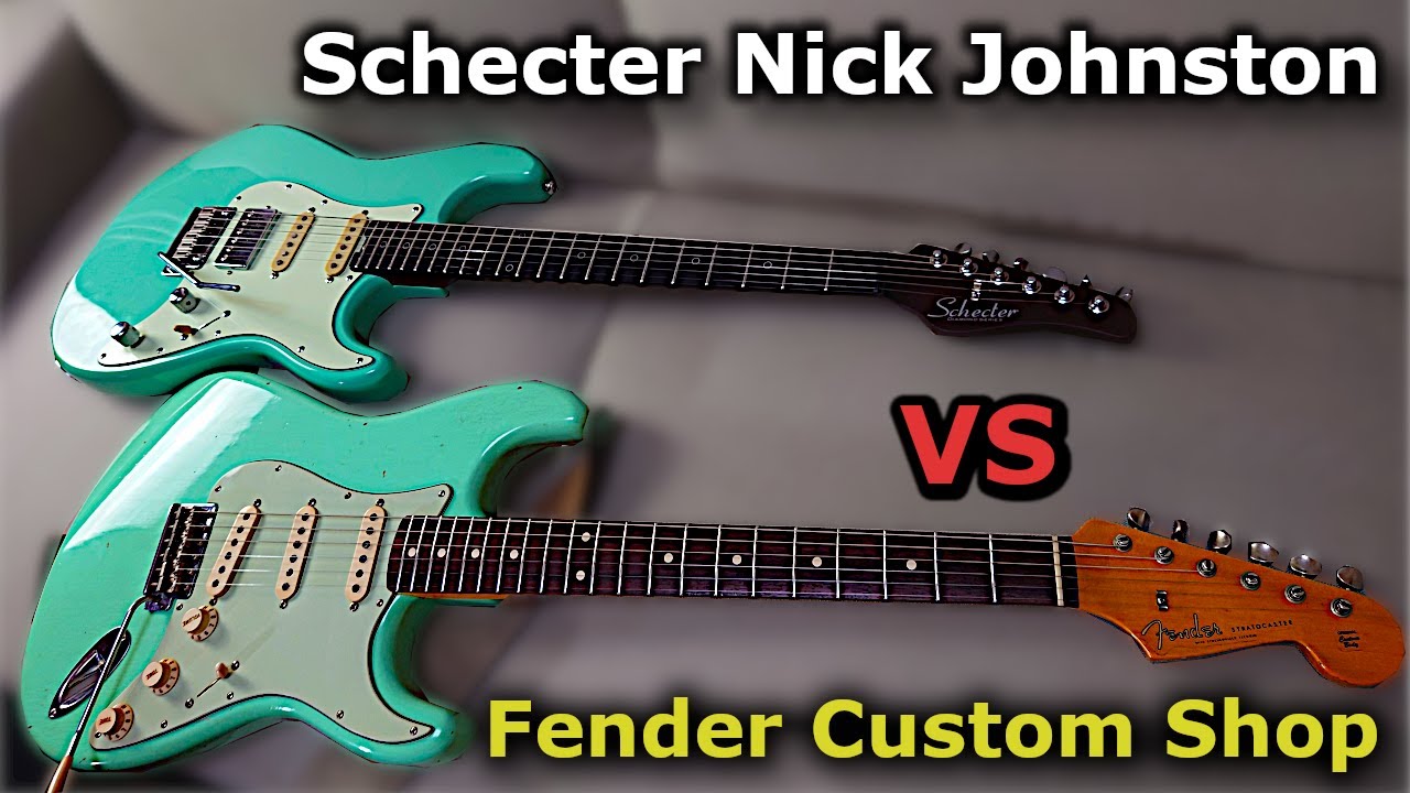 Fender Custom Shop Strat VS Schecter Nick Johnston