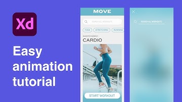 Search bar animation in Adobe XD | Easy tutorial
