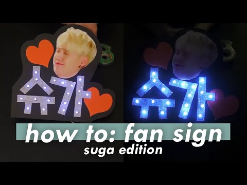 Let's Make a FanSign!! *Suga Edition*