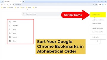 How to Sort Google Chrome Bookmarks in Alphabetical Order | Windows