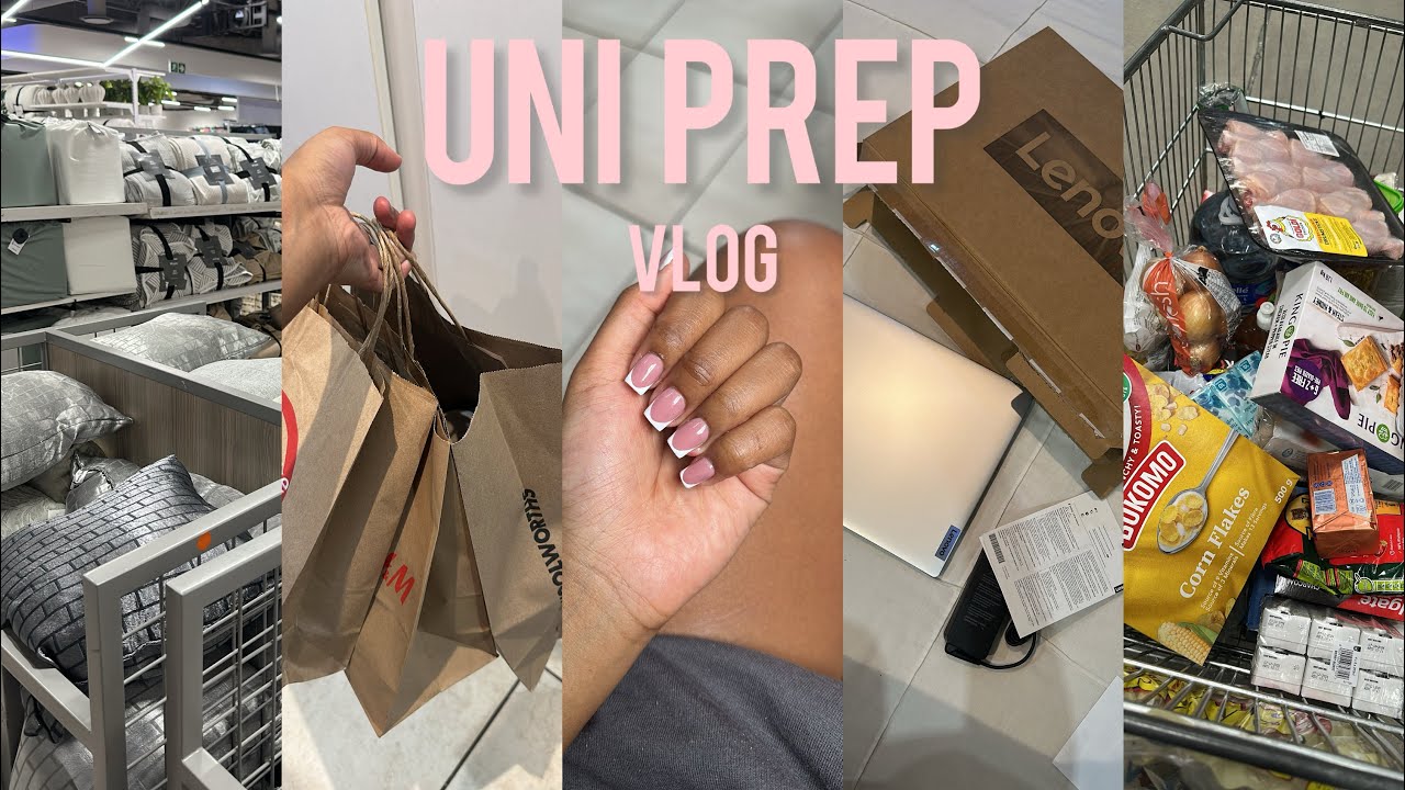 Uni prep vlog:Uni shopping,I got my first laptop,grocery shopping,uni maintenance and more #univlog 