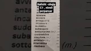 Niveli Perparuar Italisht -Shqip