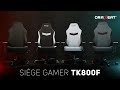 Fauteuil gamer ORAXEAT TK800F tissu imperméable vidéo