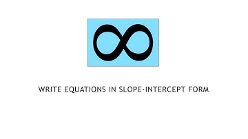 College Algebra 2.4.5 Write Equations in Slope-Intercept Form