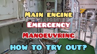 how to try out main engine emergency manoeuvreng #mainengine #educationalvideo #marineengineer Wealth