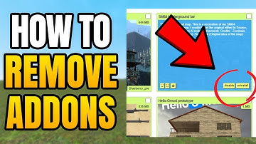 GMod - How To Remove Addons | Delete Or Disable Specific Addons In Garry