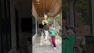 Blindfolded B-Day Pinata: An Adoption Wish! 🎉🪅 #Shorts