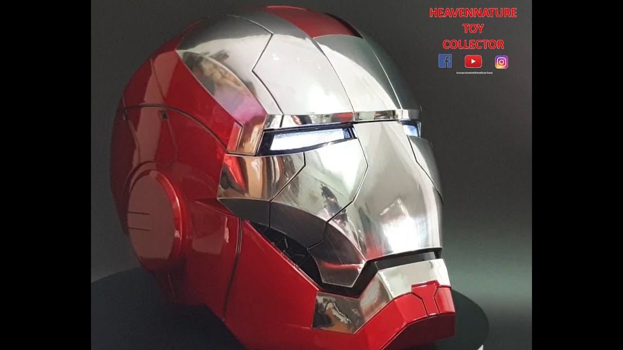 Iron Man Mark V Helmet Unboxing Full Review - Youtube