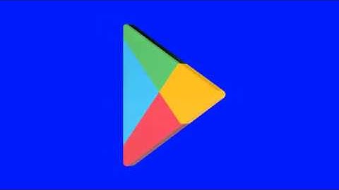 Google Play Blue Screen Logo Loop Chroma Animation