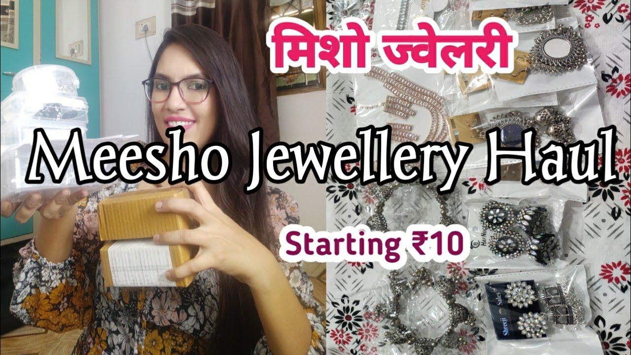 मिशो ज्वेलरी Review/unbox Meesho Jewellery Haul Oxidised Jewellery