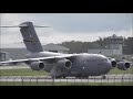 United States Air Force Boeing C17's Action at Newquay Airport 7th June 2021