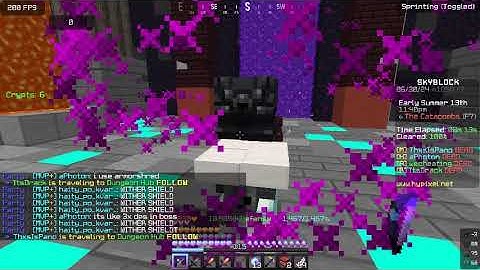 wither shield drop 323th run (Hypixel Skyblock)