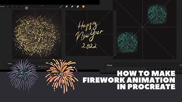 How to make firework animation in procreate