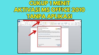 Cukup 1 Menit ! Cara Aktivasi Microsoft Office 2010 Tanpa Aplikasi - Product Activation Failed