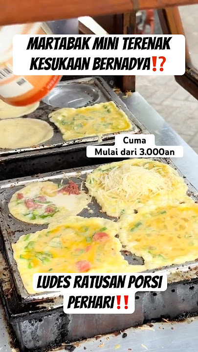 Martabak Mini Terenak!😍 Mulai dari 3rb Ludes Ratusan pcs perhari‼️#shorts #food #kuliner #fyp