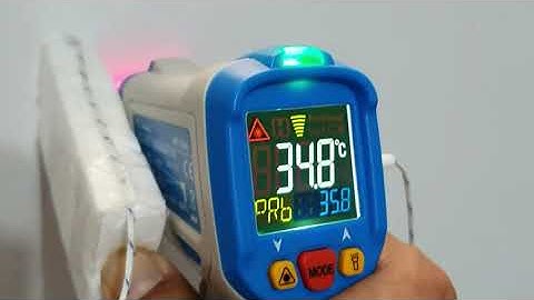 Corrigindo o erro ou ajustando a emissividade de um termômetro infravermelho com termopar tipo K!