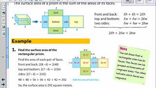 Ch10 Lesson 3   Surface Area of Rectangular Prisms Video Lecture