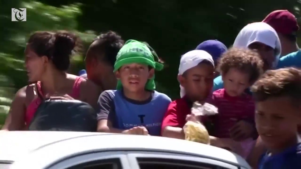 Migrant caravan resumes march to the U.S. doha mapa