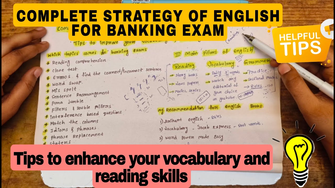 complete strategy of english for banking exams☺️Tips to enhance your ...
