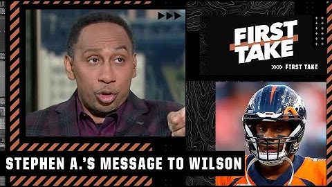 Stephen A.'s message to Russell Wilson: You look BAD my brother! | First Take