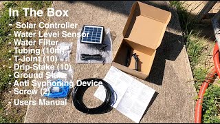 Easy to Install Solar Drip Automatic Irrigation Kit, Self Watering System
