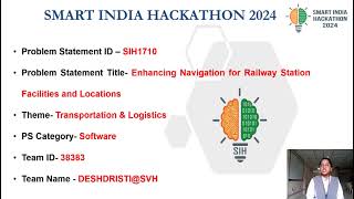 SIH1710 PROBLEM STATEMENT SOLUTION FOR  RAILWAY NAVIGATION SYSTEM | SIH 2024