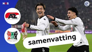 SANO scoort heerlijk DOELPUNT met BUITENKANT VOET 😱 | samenvatting AZ - NEC