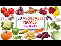 50 Vegetables Names in English for Kids 🥕 | STEM Early Learning &amp; Fun Food Facts for Preschoolers