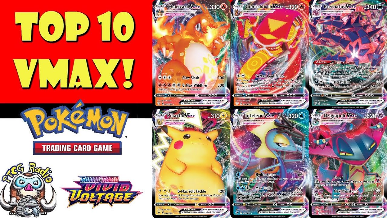 The Top 10 Pokémon VMAX Cards! - YouTube