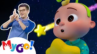 Twinkle Twinkle Little Star | MyGo! Sign Language For Kids | CoComelon - Nursery Rhymes | ASL