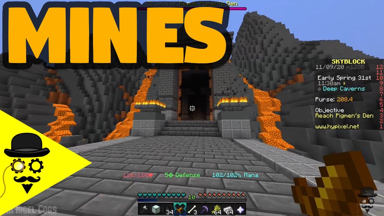 From Wool to the Mines - Minecraft Hypixel SkyBlock - YouTube