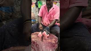 BIG COBIA TAIL CUTTING🦈🔥🔥 #kasimedu #fishcutting #skills #seafood #fishing #vadachennaimeenavan
