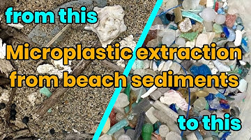 Microplastic extraction from beach sediments