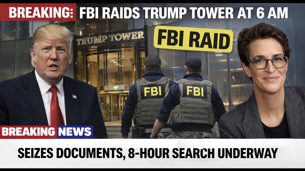 Срочное сообщение: ФБР провело рейд в башне Трампа в 6 утра — изъяло документы, продолжается 8-ча...