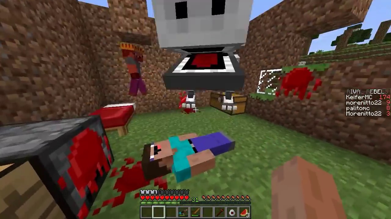 NOOB PODRÁ SALVAR LA ALDEA DE ENORME CREEPER ROBOT 