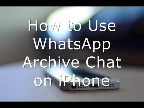 To in archive chat how whatsapp find How to
