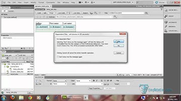 dreamweaver with  php mysql 06 dynamic tables english