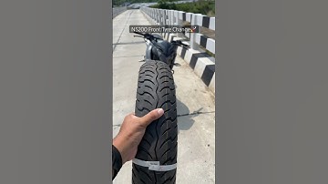 NS200 Front Tyre Change | Apollo 100/18/r17 | Good Or Bad ..? #ns200 #newtyre #om #apollotyre