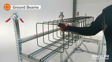 Ground Beam -  Reinforcement Assembly on the SKEW JIG System