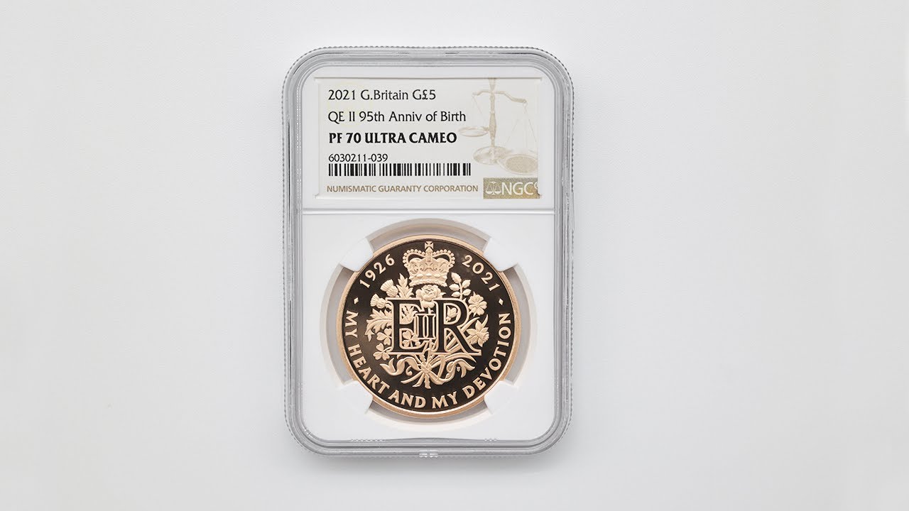 2021 英国 女王エリザベス2世 生誕95周年記念 5ポンド 金貨 プルーフ