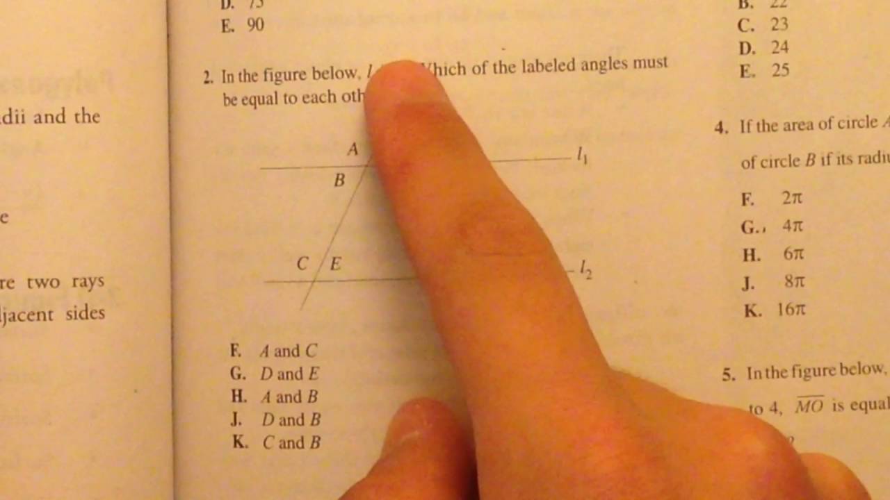 Angles Parallel Lines And Transversals ACT Math Practice YouTube Angles Parallel Lines And Transversals ACT Math Practice YouTube