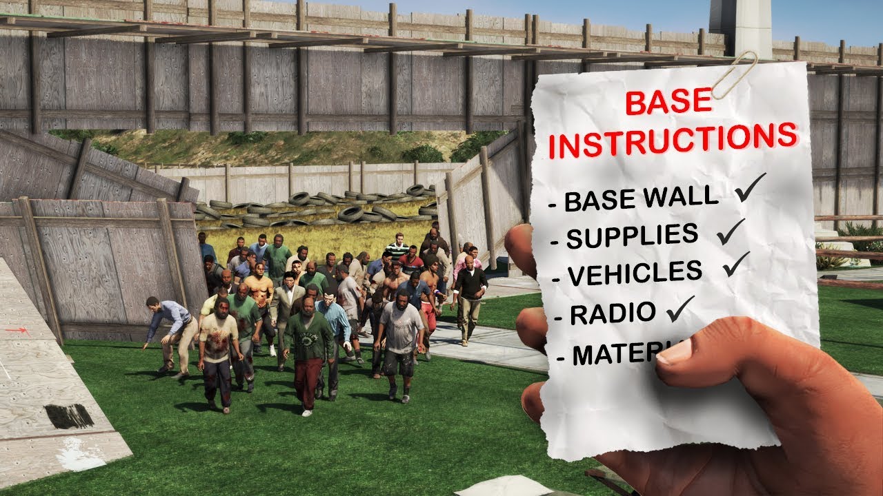 BUILDING the ULTIMATE BASE! (GTA 5 - Zombie Apocalypse)