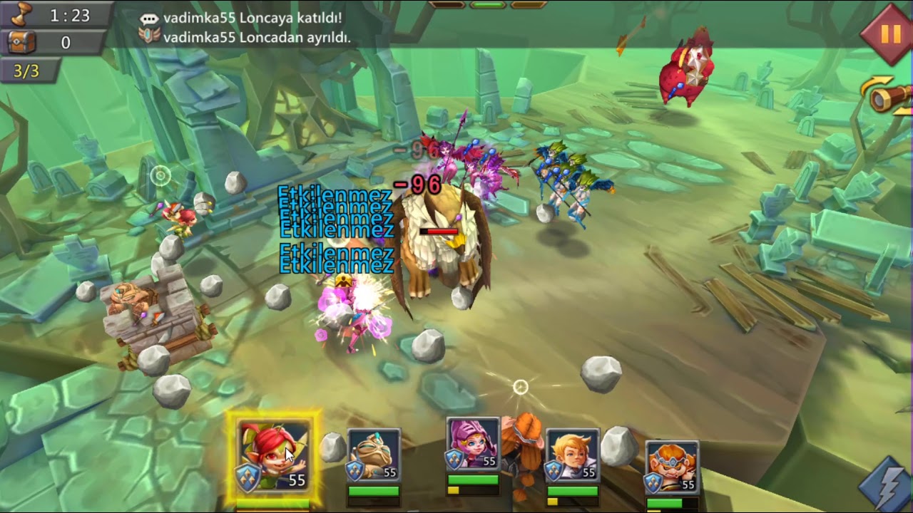 Lords Mobile Karanlık Mürit Bölüm 5 F2P (Darkness Calls 5) Sınırlı Mücadele Aşama 5